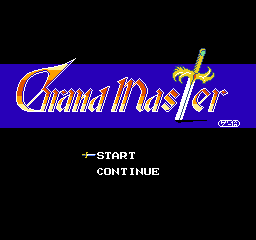 Grand Master title screen for Famicom